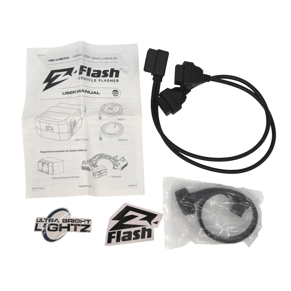 Z-Flash Vehicle Flasher Harness Kit for Dodge Jeep Ram Chrysler *Incomplete Kit*